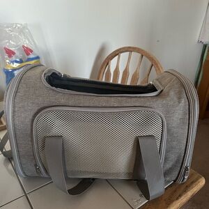 Pet carrier for plane travel